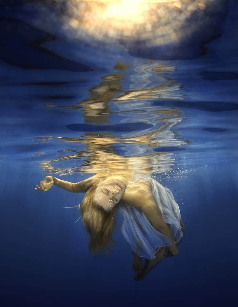 Underwater Floating Dream by Dmitry Frizel — canvas wall art