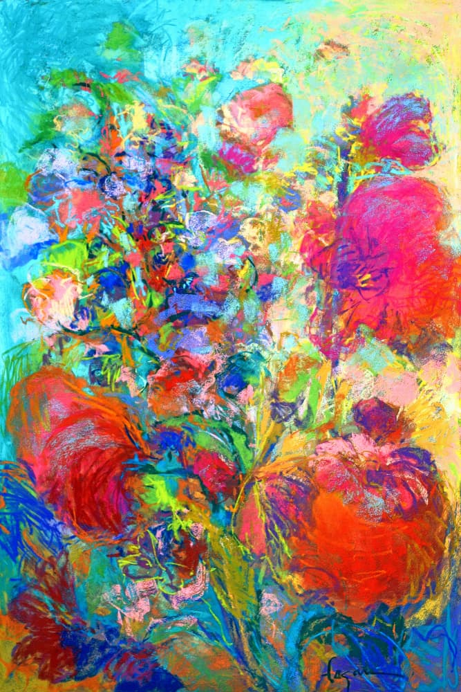 Vibrant Floral Dream by Dorothy Fagan — canvas wall art