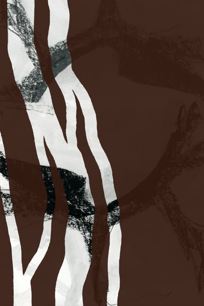 Abstract Forest Lines by cartissi — canvas wall art