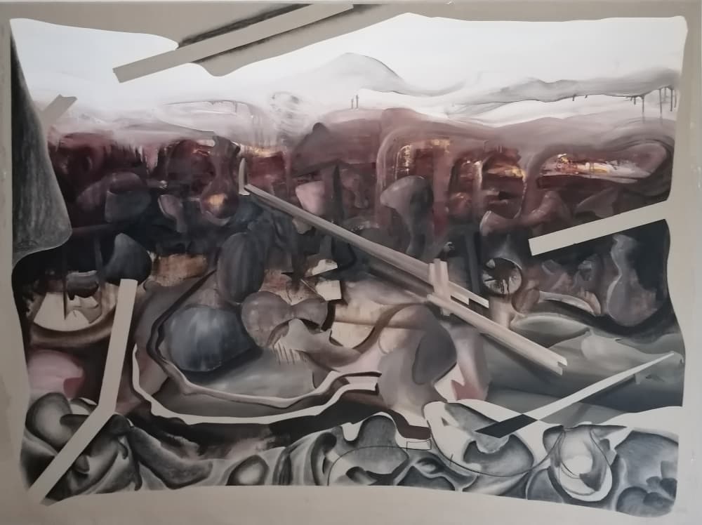 Surreal Industrial Abstract by Stefano Mazzolini — canvas wall art