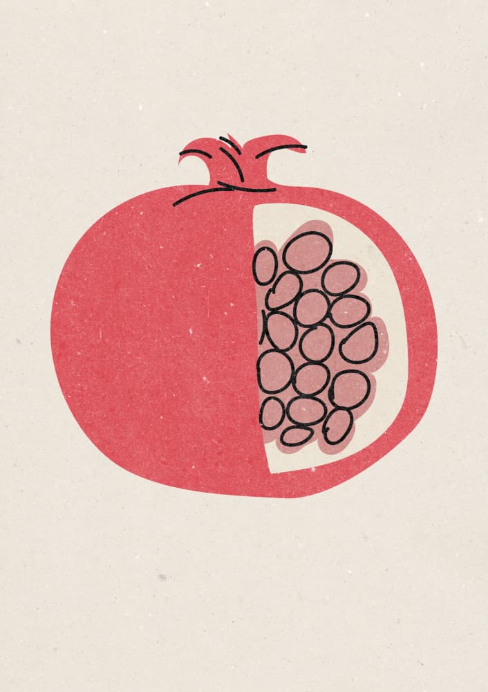Pomegranate by NKTN — canvas wall art