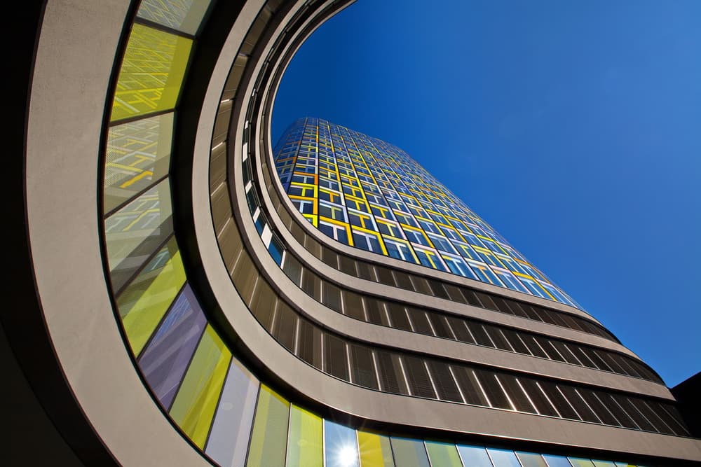 Architectural Sky Curve by Hans Peter Rank — canvas wall art