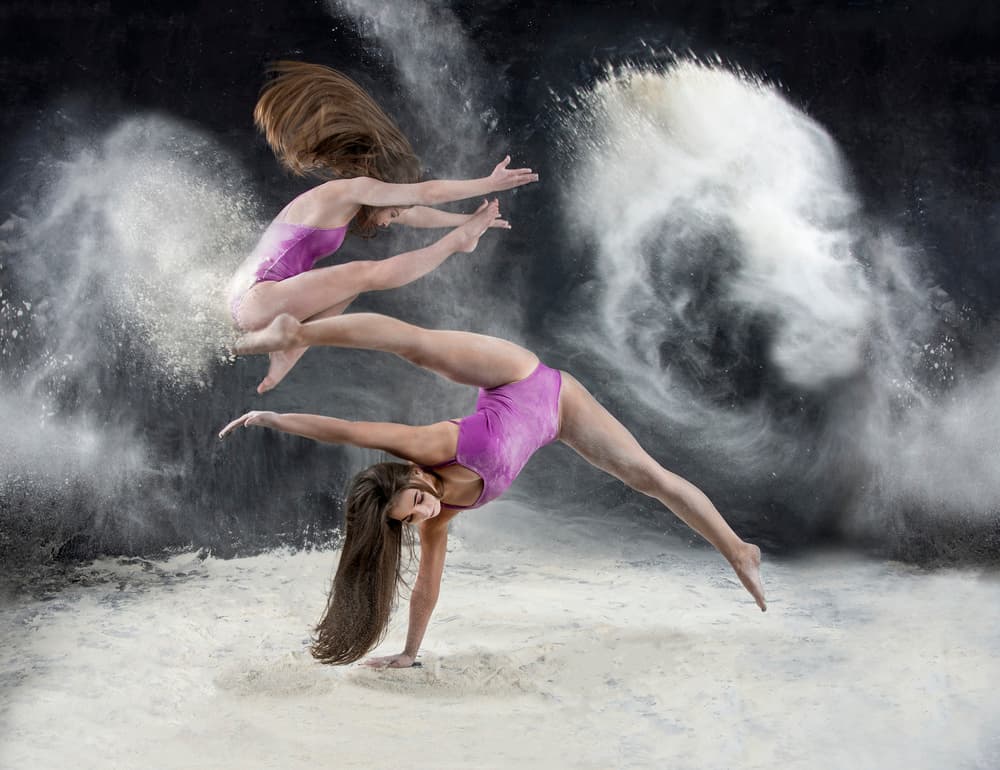Gymnastic Powder Performance by Pauline Pentony MA ARPS DPAGB — canvas wall art