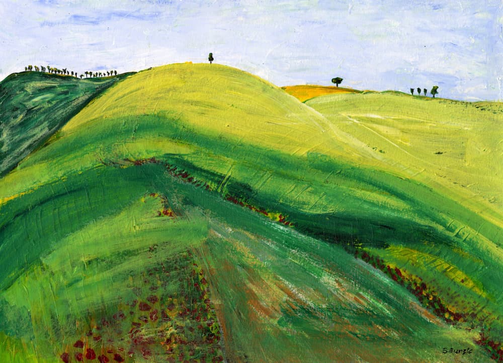 Serene Rolling Landscape by Sharyn Bursic — canvas wall art