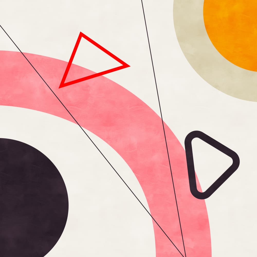 Mid Bauhaus Geometry 5 by Ana Rut Bre — canvas wall art