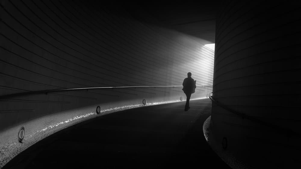 Walking Towards the Light by Gustavo Ribes — canvas wall art
