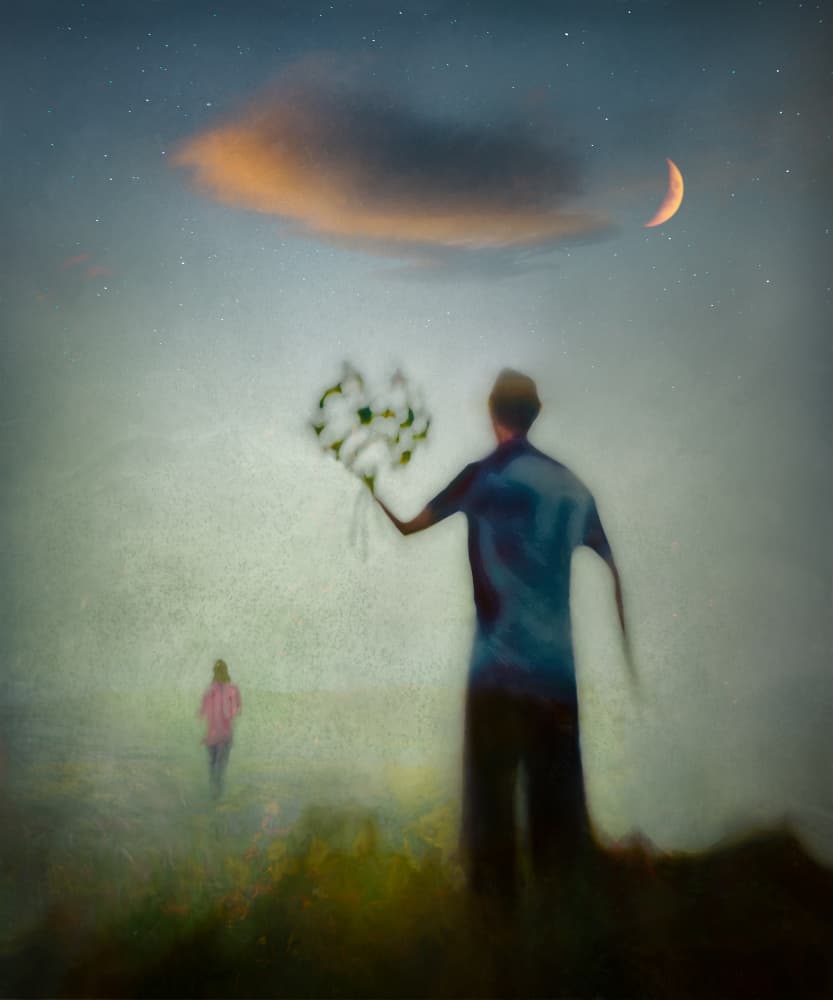 Distant Farewell at Twilight by Shenshen Dou — canvas wall art