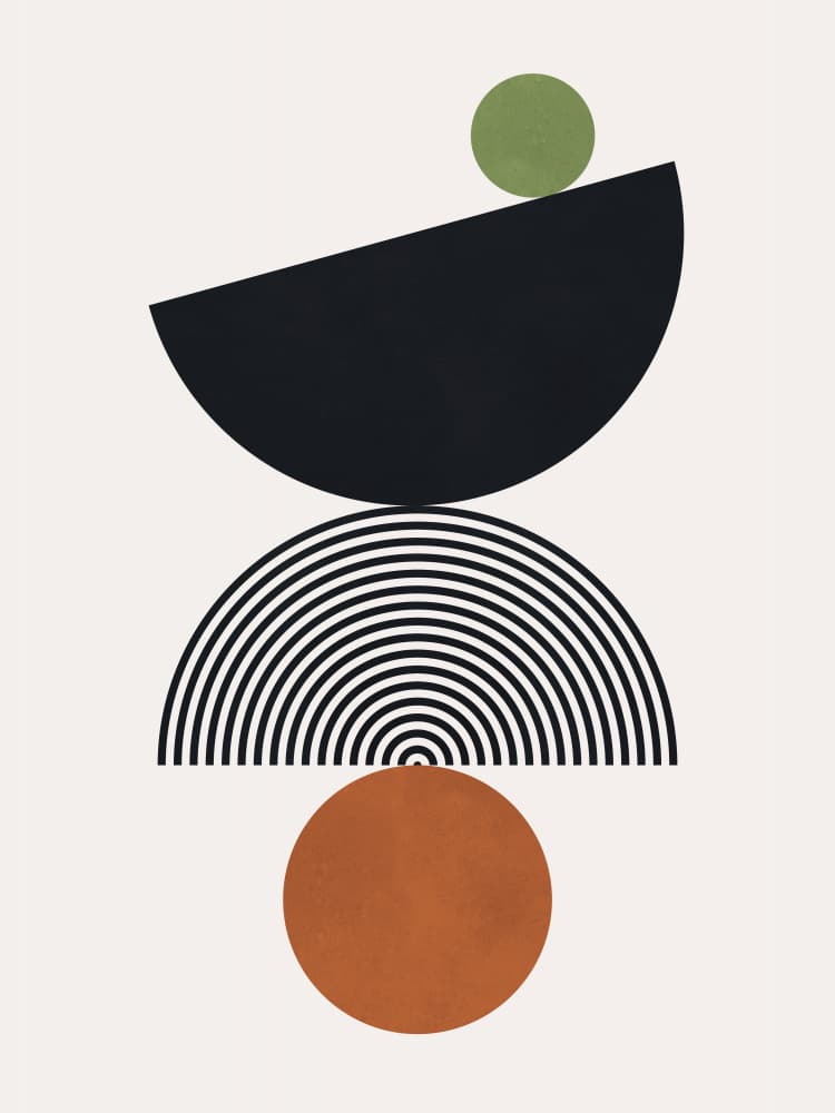 Modern Geometric Balance by Vitor Costa — canvas wall art