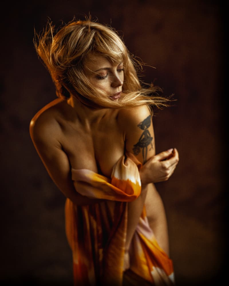 Sensual Wrapped Form by Franky De Meyer — canvas wall art