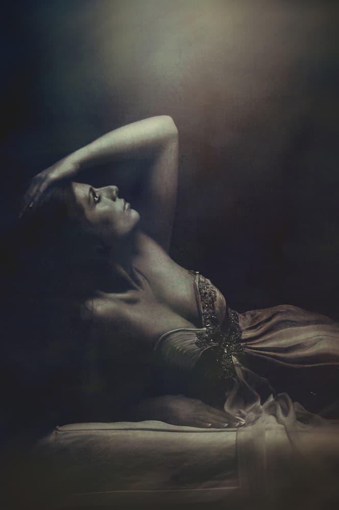 Elegant Woman Reclining by Peeters Jos — canvas wall art