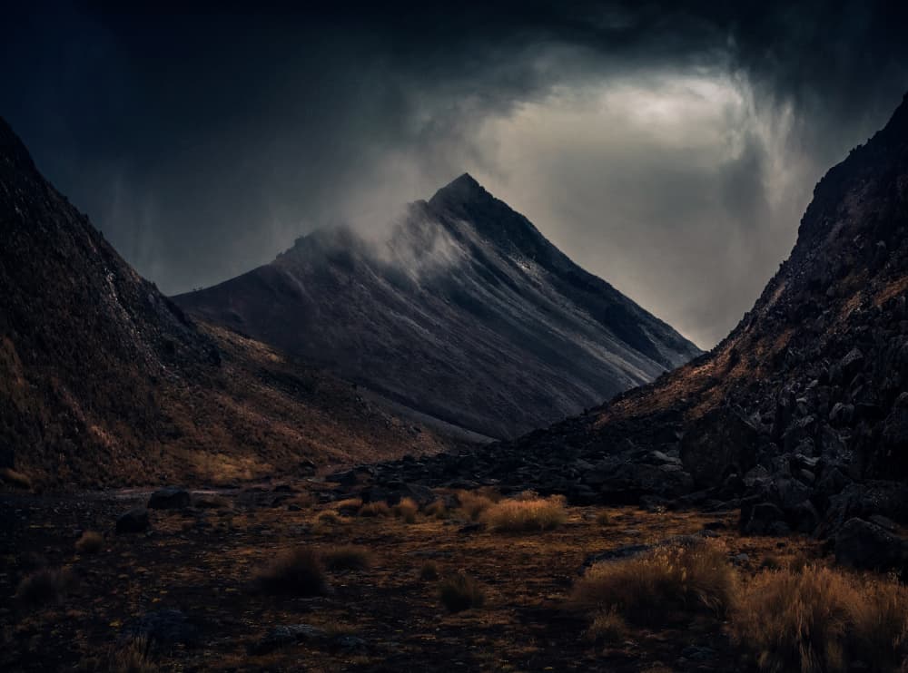 Dramatic Mountain Pass by Angel Barrera — canvas wall art
