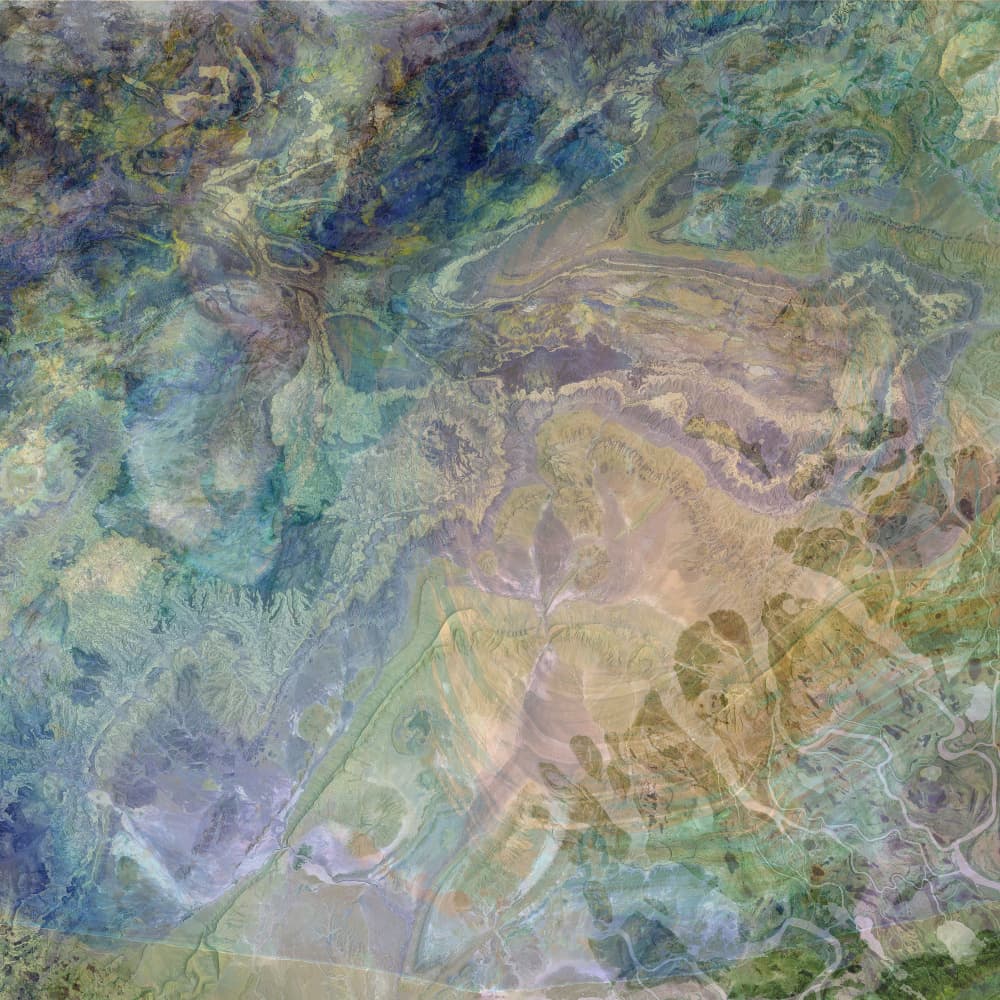 Vibrant Aerial Landscape by Pelin Atilla — canvas wall art