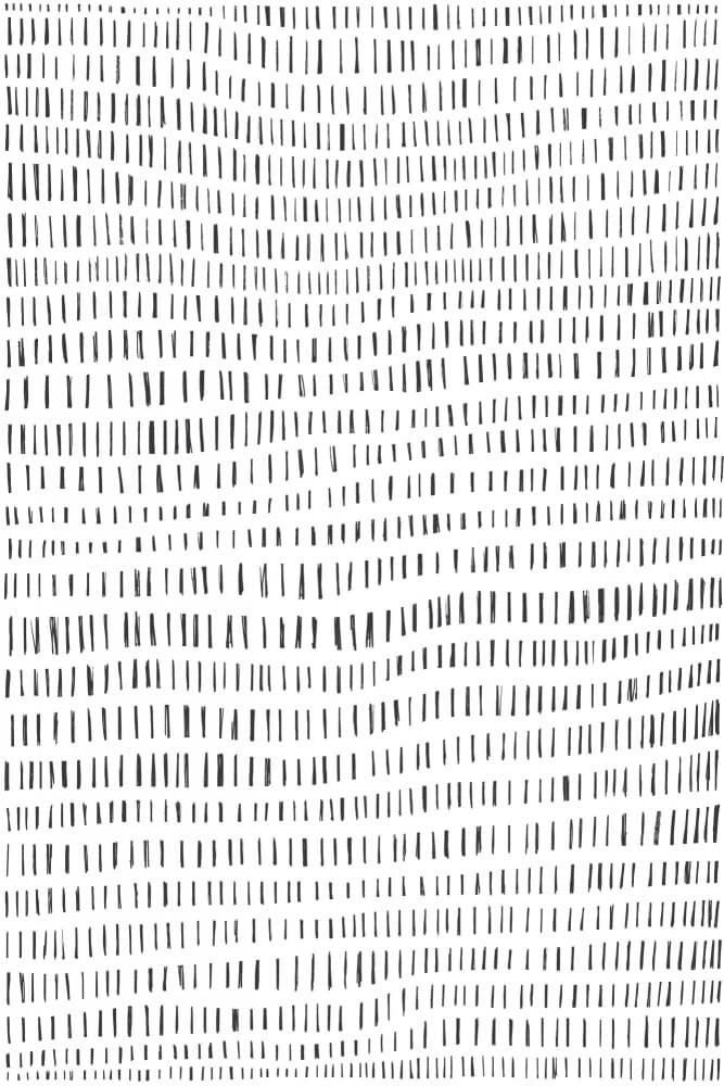 Minimalist Black Lines Rhythmically Arranged by uplusmestudio — canvas wall art