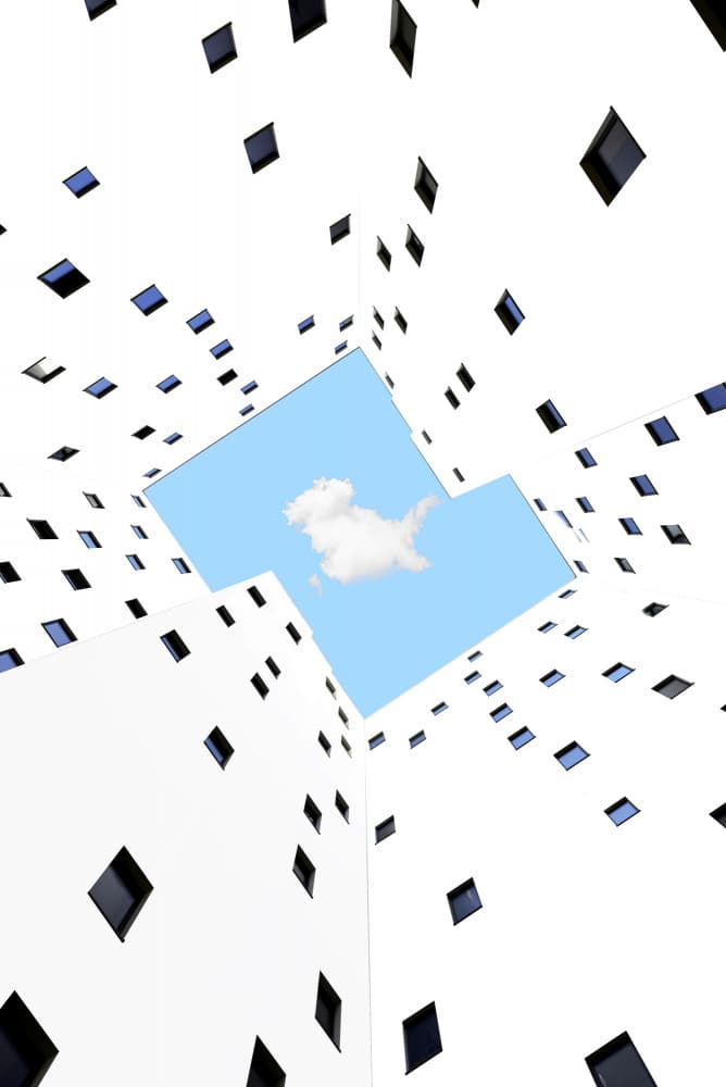 Cloud Over Modern Architecture by Jorge Pimenta — canvas wall art
