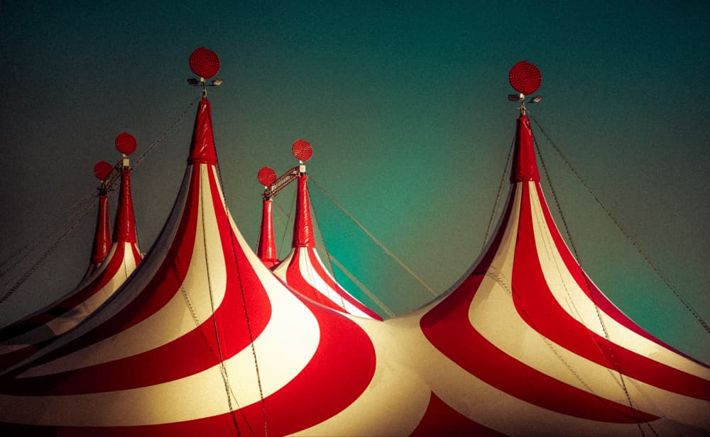 Striped Big Top by Stephan Rückert — canvas wall art