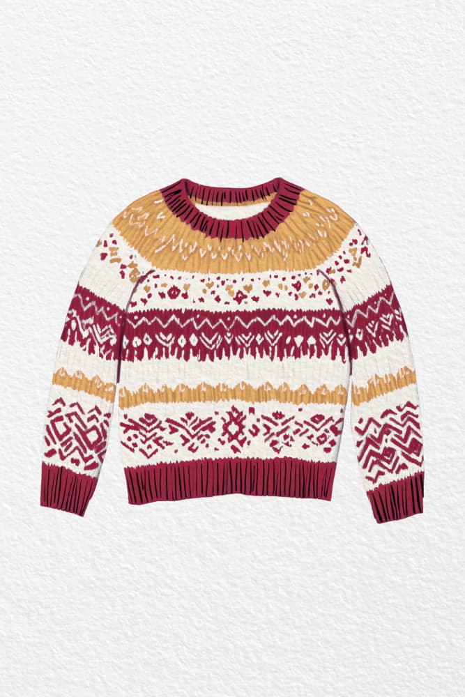 Nordic Sweater Pattern by Pictufy Studio IV — canvas wall art