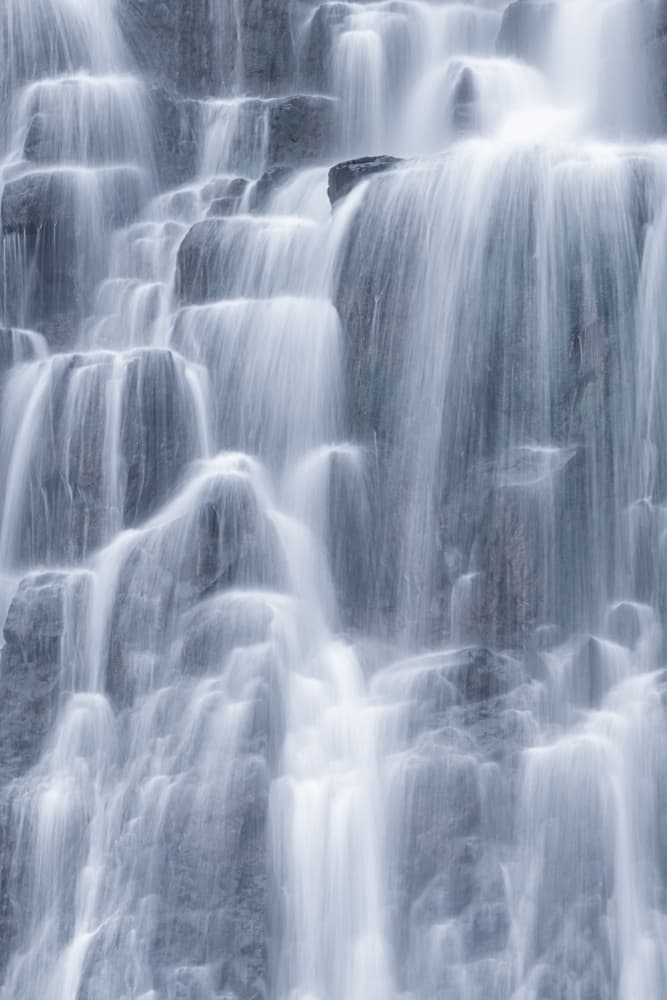 Silky Waterfall Flow by jenny j rao — canvas wall art