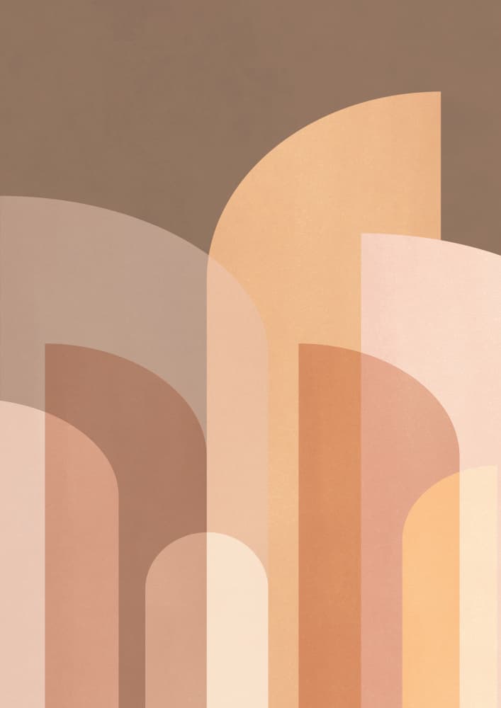 Retro Geometric II by Kathrin Pienaar — canvas wall art