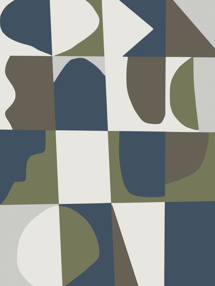 Modern Abstract Forms by Little Dean — canvas wall art