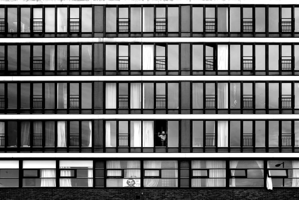 Urban Window Grid by Huib Limberg — canvas wall art