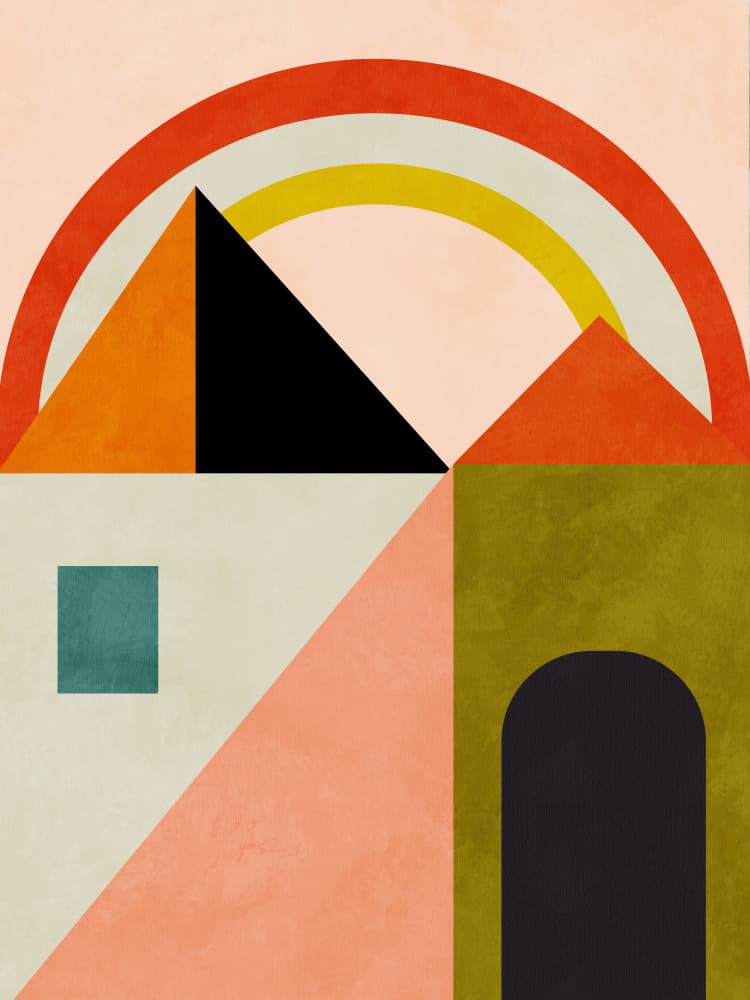 Playing Around Shapes by Ana Rut Bre — canvas wall art