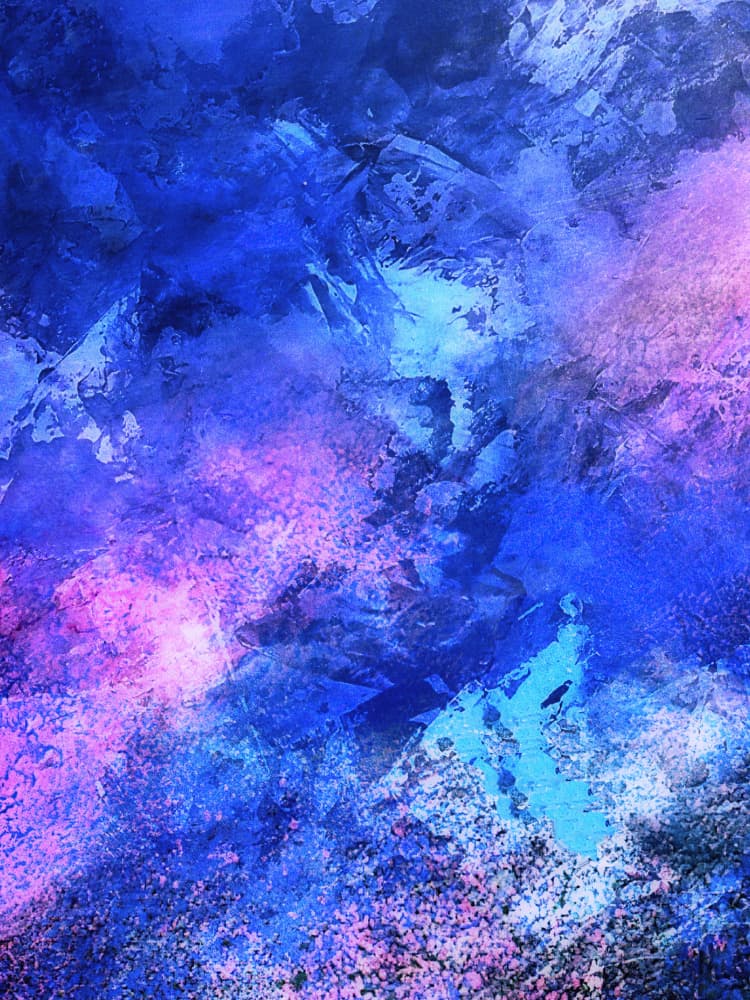 Blue Purple Cosmic Swirl by Alpenglow Workshop — canvas wall art