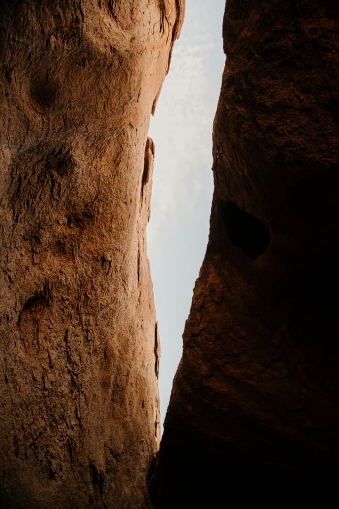 Sunlit Slot Canyon by Megan Shone — canvas wall art