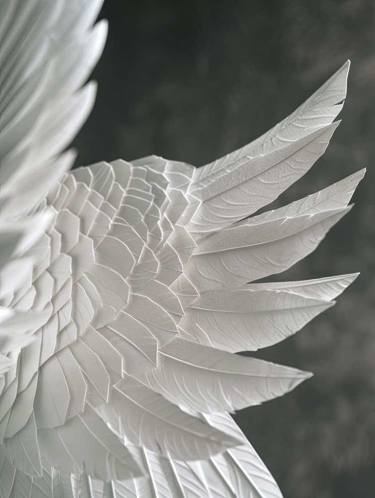 Graceful White Wing by Bilge Paksoylu — canvas wall art