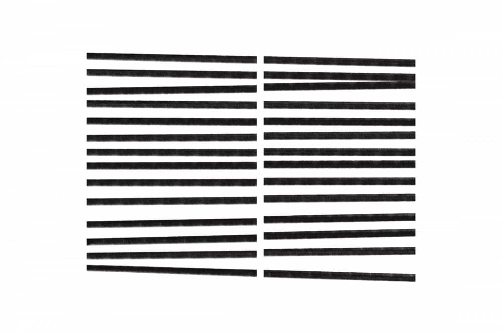 Parallel Black Lines by uplusmestudio — canvas wall art