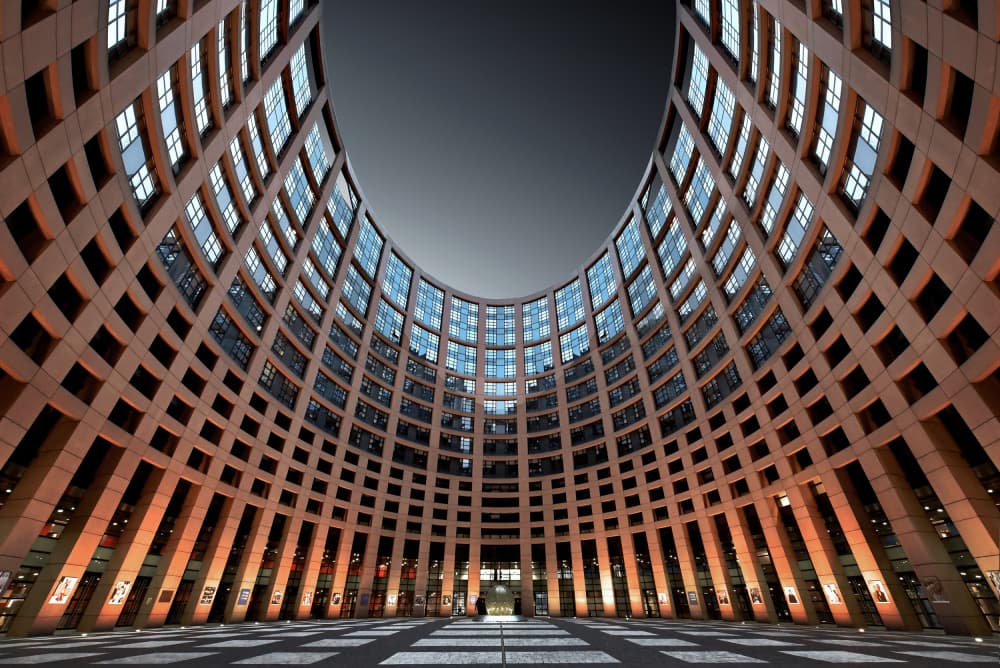 Dramatic Architectural Curves by Jorge Pimenta — canvas wall art