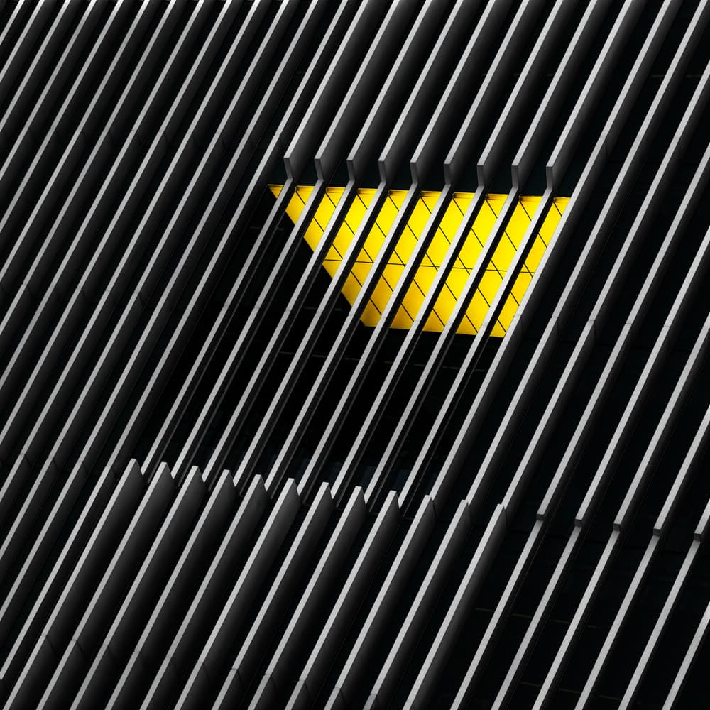 Modern Yellow Architecture by Marc Huybrighs — canvas wall art