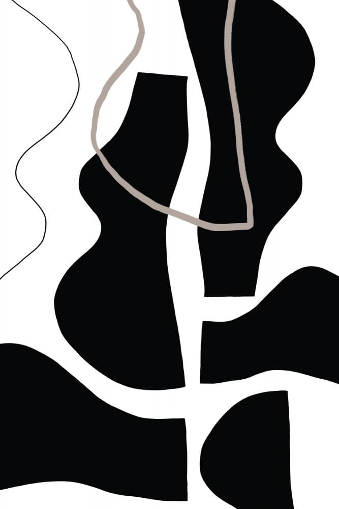 Flowing Silhouettes by uplusmestudio — canvas wall art