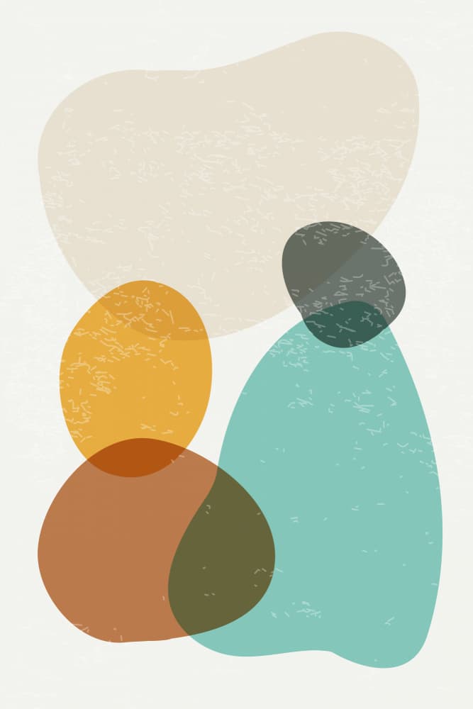 Modern Organic Shapes by jay stanley — canvas wall art