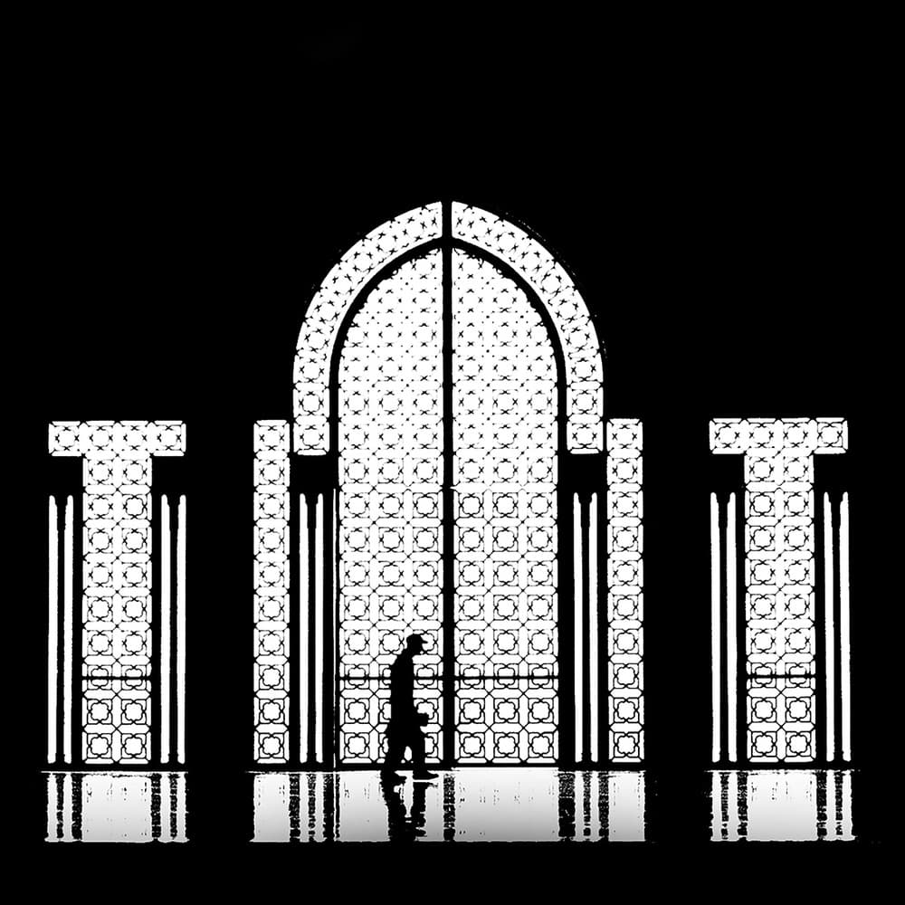 Man in Grand Archway by Massimo Della Latta — canvas wall art