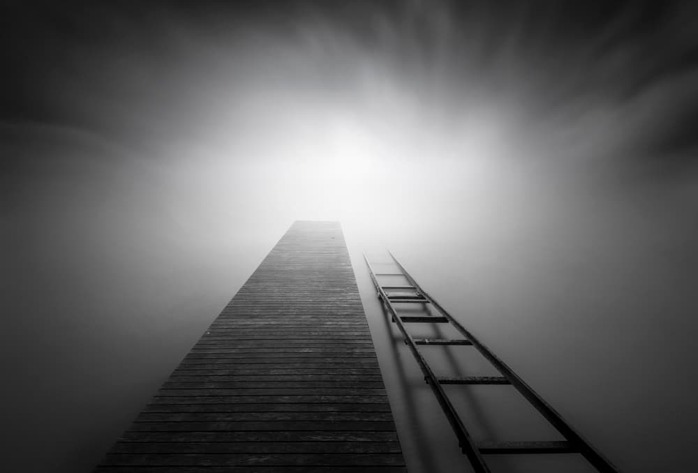 Pier to the Light by Joaquin Guerola — canvas wall art