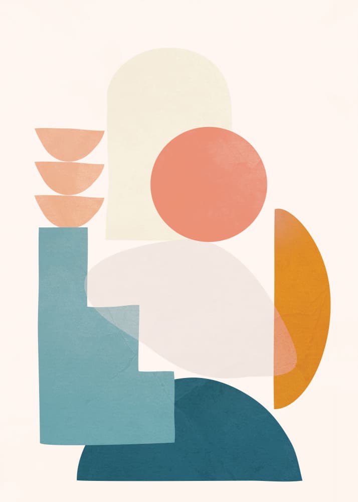 Modern Shape Serenity by Flow Line — canvas wall art