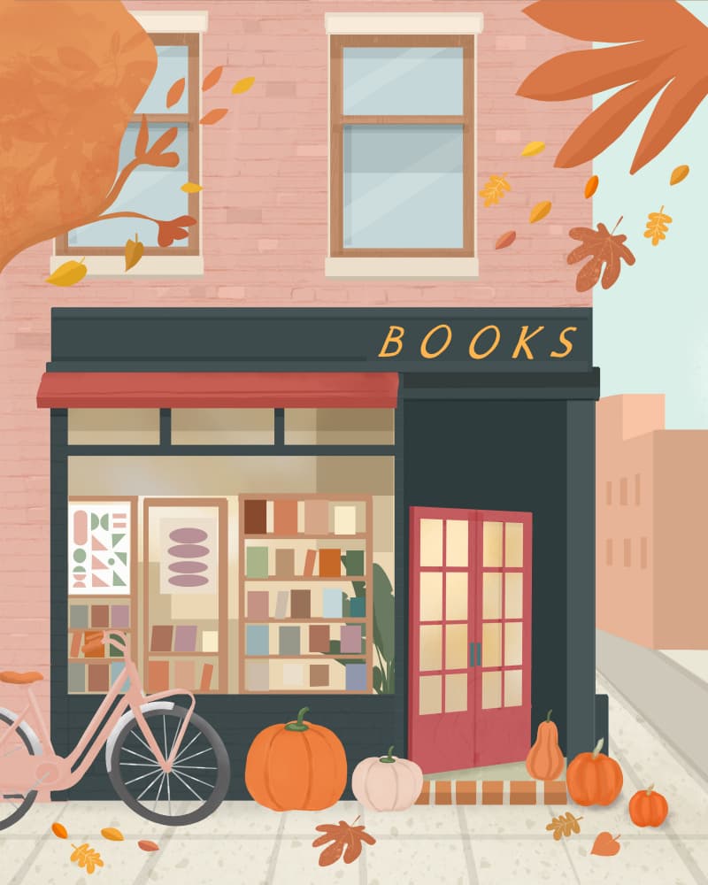 Bookstore by Petra Lizde — canvas wall art