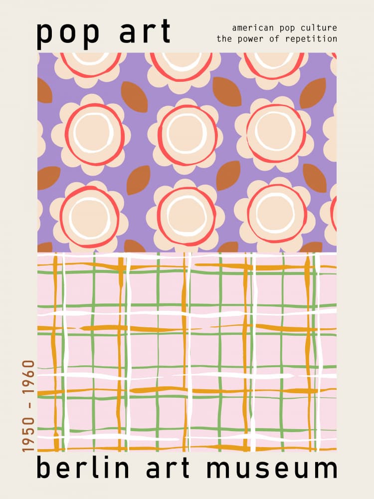 Retro Pop Art Patterns by Annick — canvas wall art
