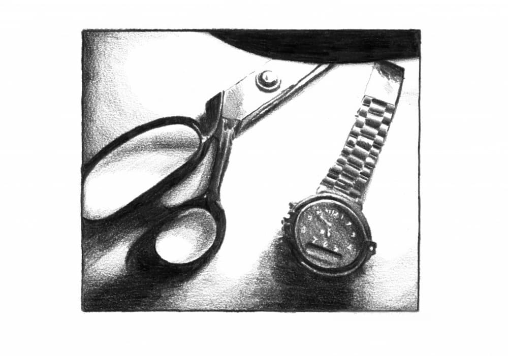 Cutting Time by Kulik — canvas wall art