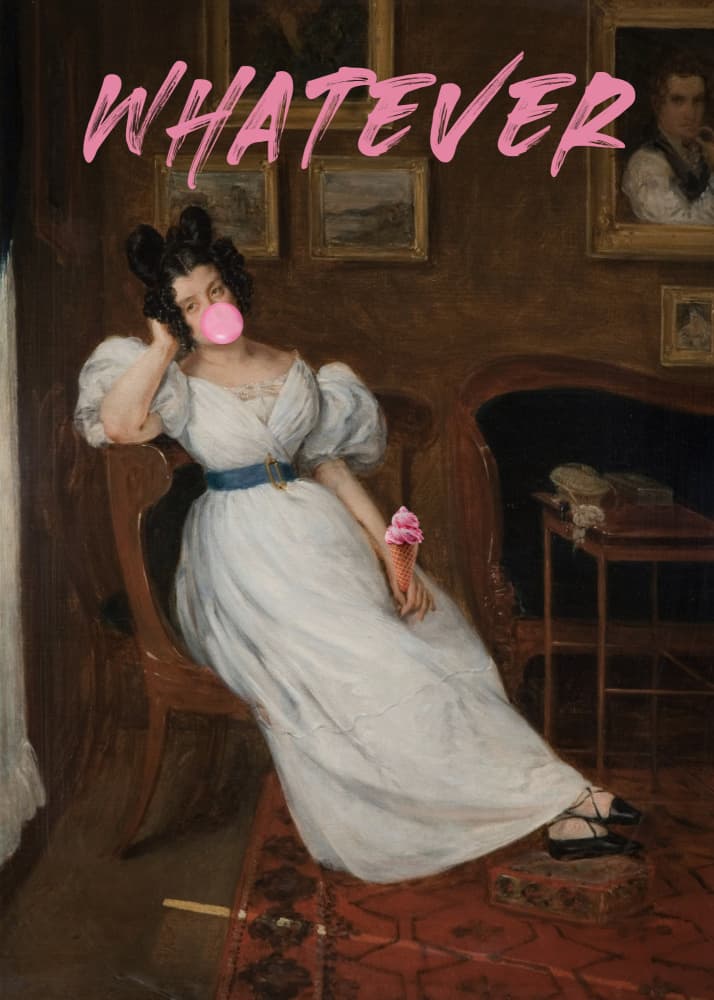 Whatever Sassy Regency Lady by The Art Concept — canvas wall art
