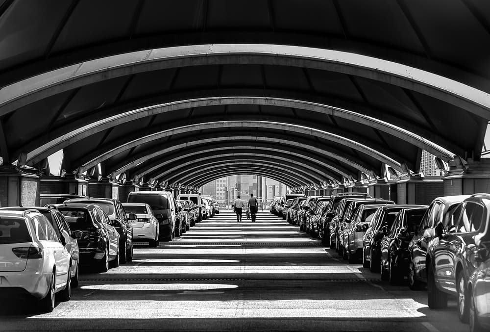 Urban Archway Perspective by Adolfo Urrutia — canvas wall art