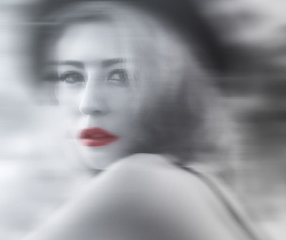 Dreamy Red Lips by Kahar Lagaa — canvas wall art