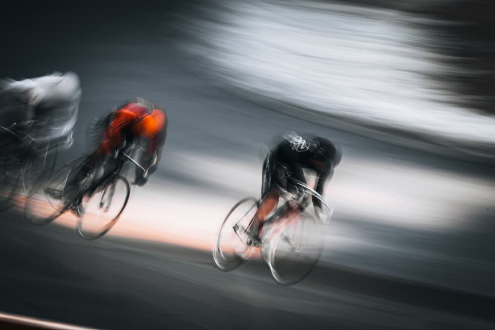 Blurred Cycling Race by Takashi Hasegawa — canvas wall art