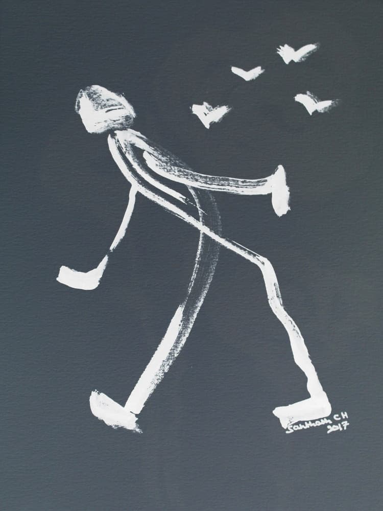 Walking Towards Freedom by Santhosh ch — canvas wall art