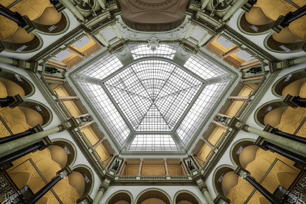 Majestic Glass Skylight by fotomarion — canvas wall art