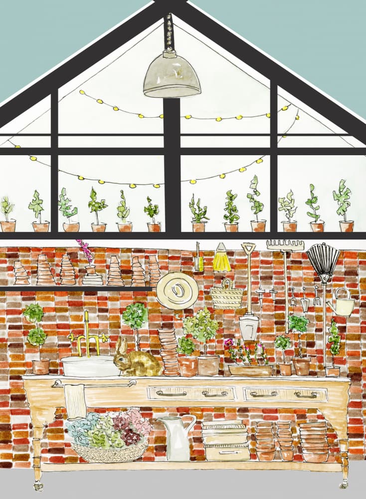 Rustic Potting Shed by Breanna Megan Studio — canvas wall art