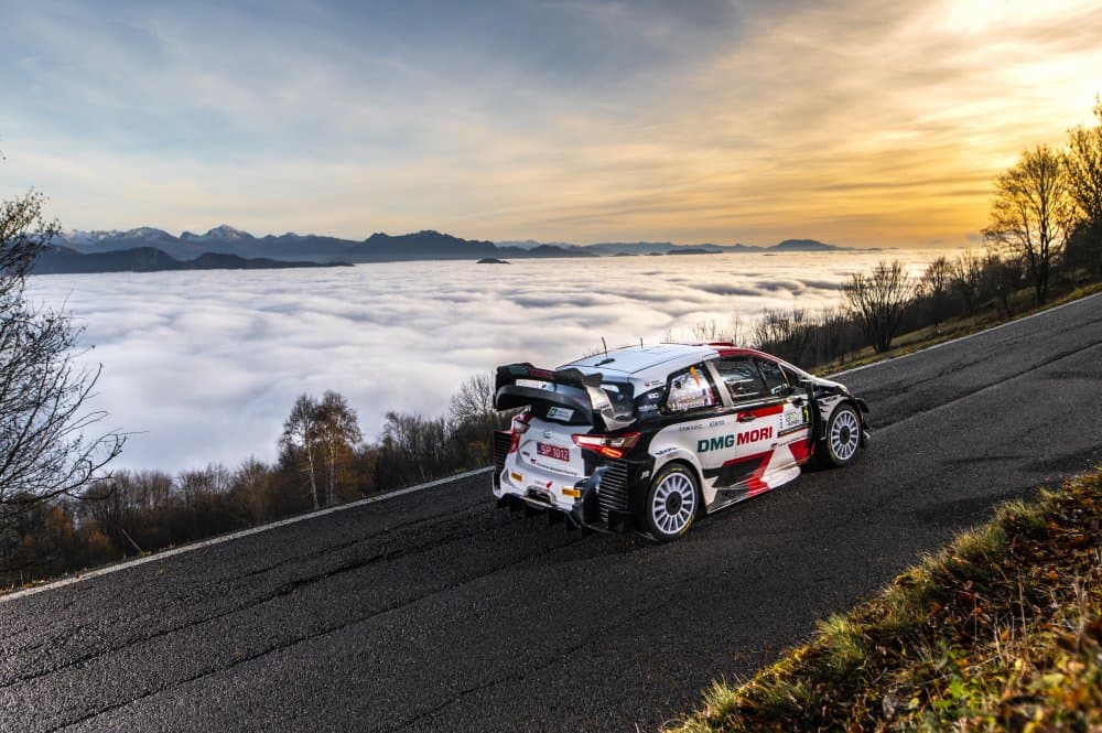 Rally Car Above Clouds by Croitoriu Flavius — canvas wall art
