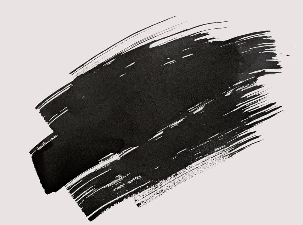 Black Brush Stroke by Carina Kinnman — canvas wall art