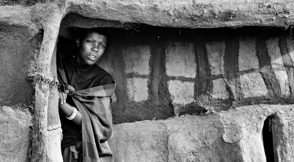 Masai lady .. Ngorongoro Tanzania by Shobhit Chawla — canvas wall art
