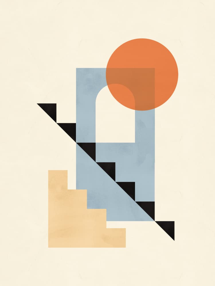 Modern Arch Steps by Vitor Costa — canvas wall art